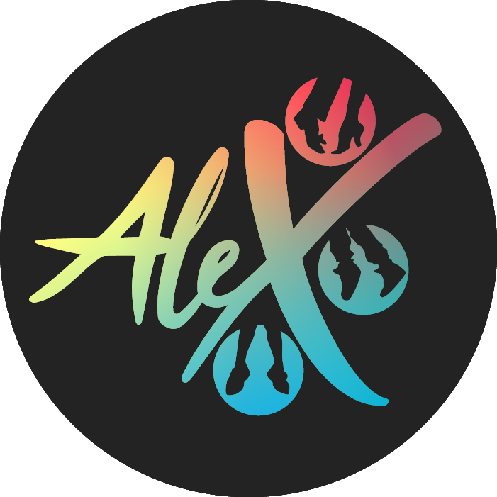 black-circle-rainbow-font